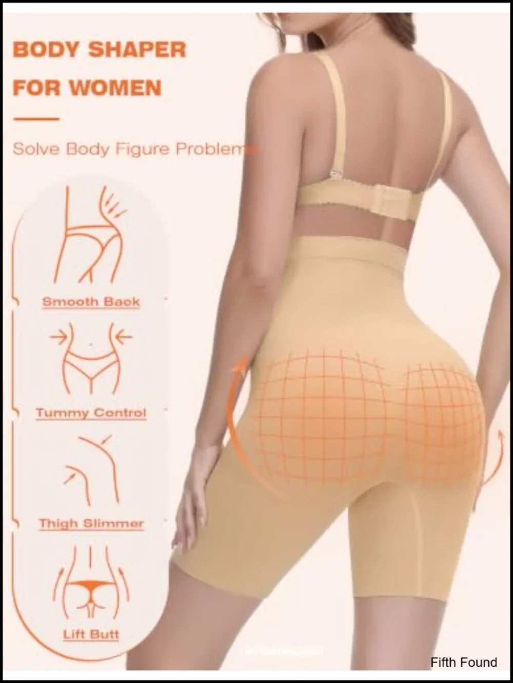 High Waisted Tummy Control Shapewear Shorts Seamless Body Shaper Thigh Slimmer